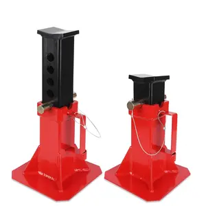 【Christmas Gift】Heavy Duty Pin Type Professional Car Jack Stand with Lock, for Supporting Trucks Trailers Car, 12 Ton (26,400 lb) Capacity, Red, 1 Pair