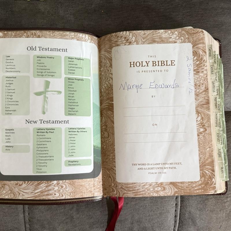 Bible study kit with reading tracker