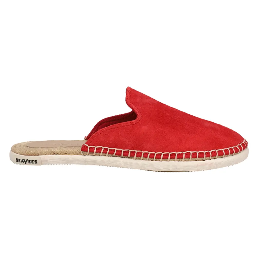 SeaVees Womens Ocean Park Mules Flats Casual - Red