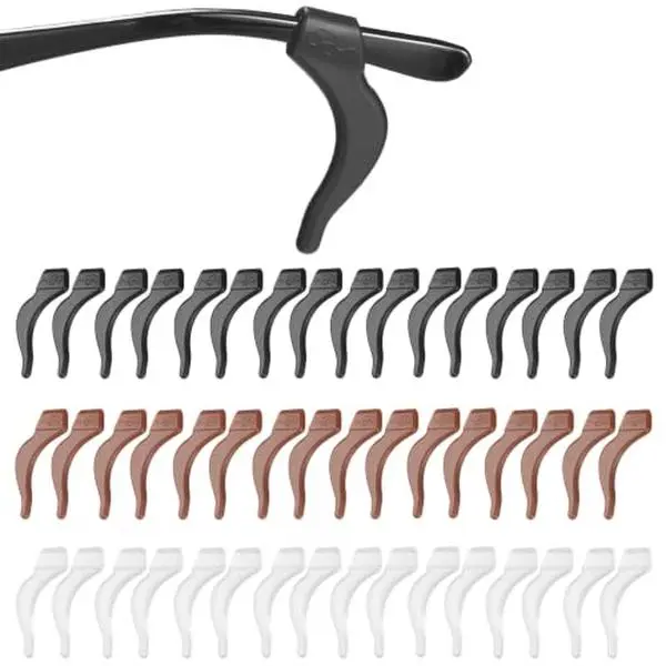 24 Pairs Eyeglasses Retainers Eyeglass Ear Grips Sports Ear Hook | Silicone Safety Eyewear Retainers for Sunglasses