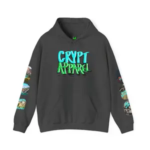 Natural Signals Hoodie — 'Crypt Apparel' Graffiti Logo & 'Natural Signals'