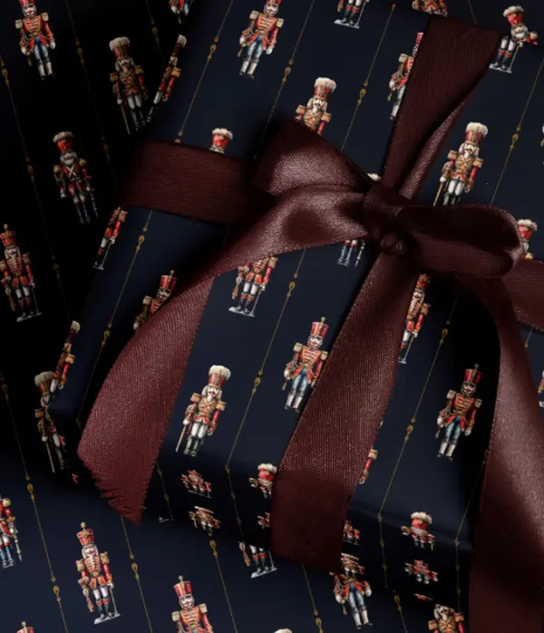 Nutcracker Wrapping Paper Holiday Gift Wrap Nutcracker Gift Wrap Elegant Christmas Gift Wrap Christmas Wrapping Paper Seasonal Gift Wrap