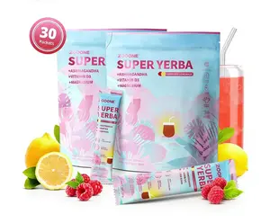 【Flash Sales】ZOOONE Super Yerba | Yerba Mate Instant Tea Powder | RASPBERRY LEMONADE Flavor | 30 Servings-Z1