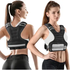 Walking Home Workout Weighted vest for BEGINNERS Weighted Vest Woman Adjustable Weights For Walking, 6-12lb/12-18lb, Weighted Vest Woman with 6 Ironsand Weights, Weight Vest For Women/Men, Weight Vest For Walking, Strength Training, Running