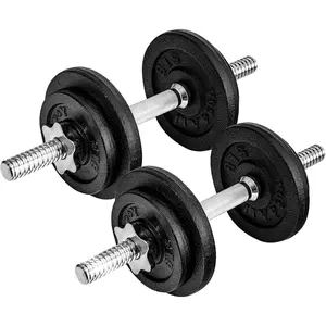 Old School Adjustable Dumbbell Set with Weight Plates, Star Lock Collars/Connector, 40lbs to 200lbs Adjustable Weight Plates Set