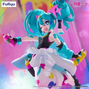 In Stock Original Furyu Hatsune Miku Trio-Try-It Figure Paint Girl Anime Figurine 19cm Genuine Model Collections Christmas Gift