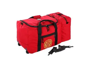 Ergodyne 13205 Arsenal 5005W Wheeled Fire + Rescue Gear Bag - 14 x 31 x 14 - Red