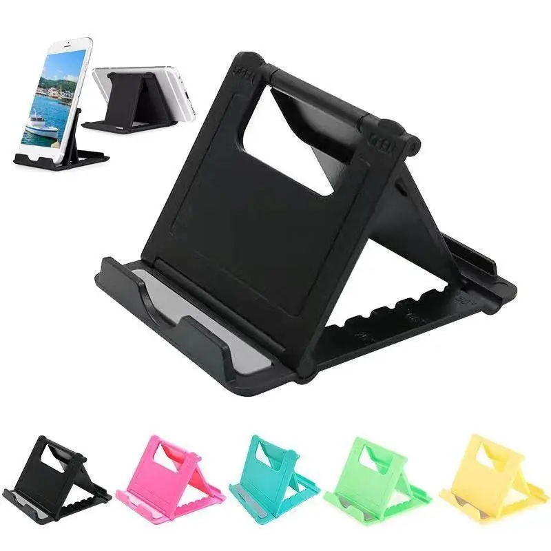 Foldable Tablet & Phone Holder, 1 Count Adjustable Desktop Tablet & Phone Stand, Lightweight Tablet & Phone Holder for Home Office, Phone Mounted