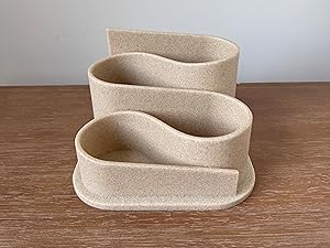 Bohemian Style Neutral Beige Pen Holder, Premium Aesthetic Desk Organizer, Stylish Desk Accessories, Sturdy Cute Pencil Holder, Practical Office Supplies, Ideal Home Office Decor For Women, Perfect For Spring Desk Makeover |