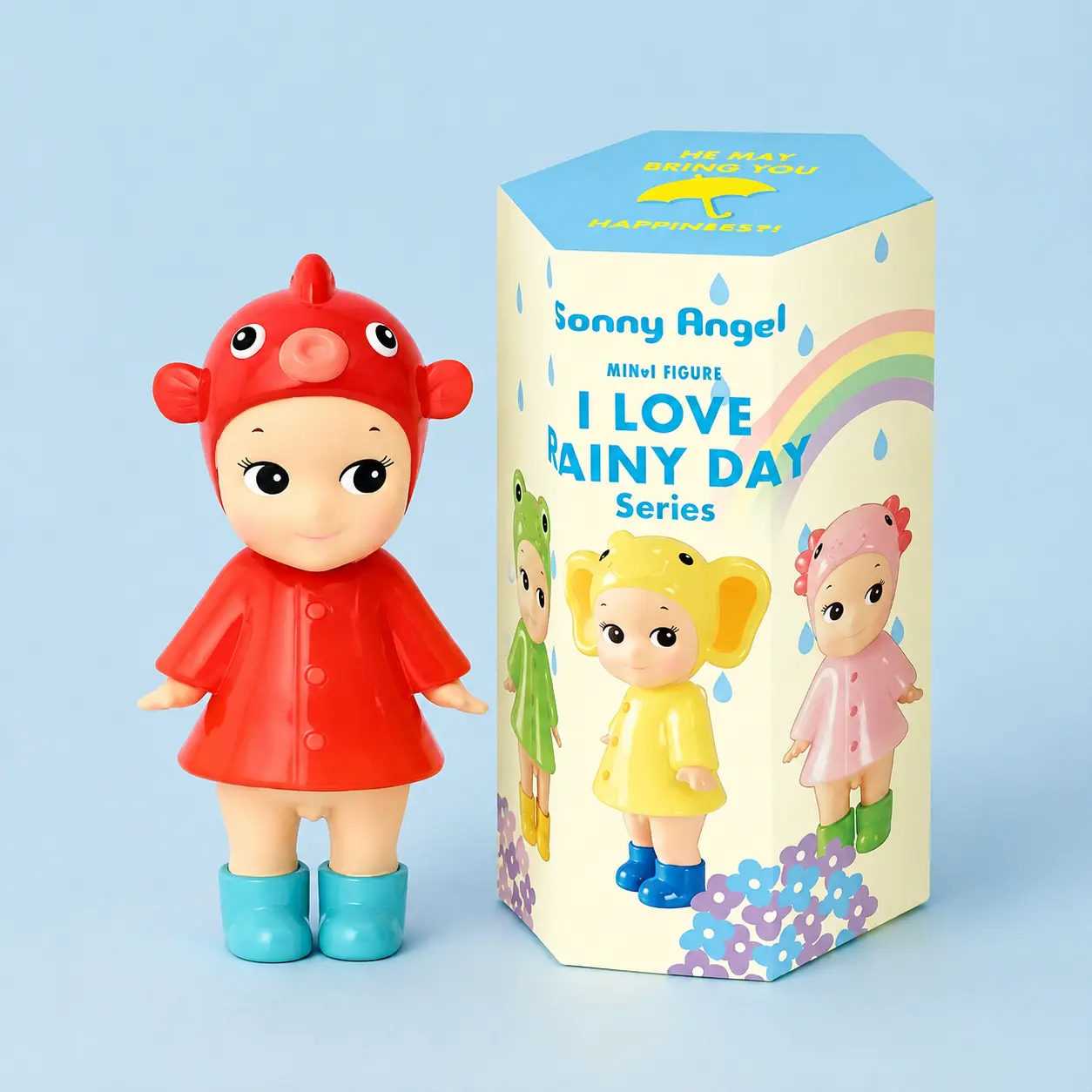 Sonny Angel I Love Rainy Day - Original Mini Figure/Limited Edition - 1 Sealed Blind Box Random Cute Collectible Figurines Gift for Kids Birthday