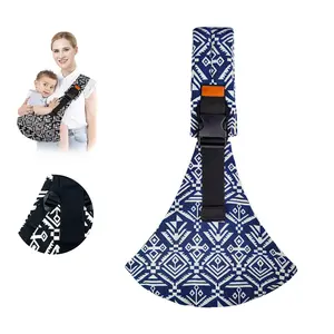 Baby Sling Carrier Newborn to Toddler Updated Adjustable One Shoulder Labor-Saving Baby Holder Carrier Tollder Sling Carrying 7-45 lbs Soft Breathable Fabric for All Seasons