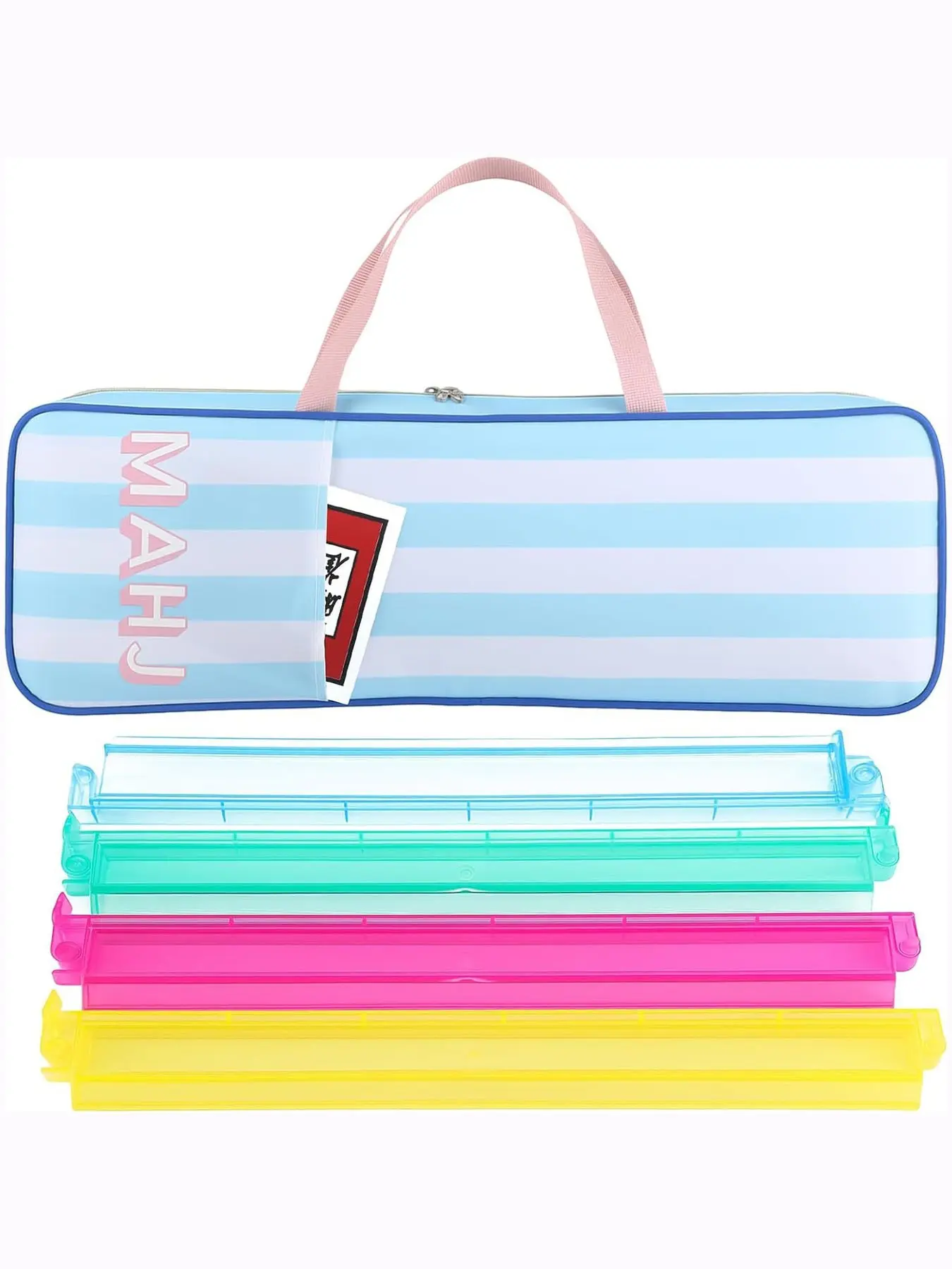 (does Not Include Mahjong)eavy-Duty Mahjong Tile Storage Handbag, Lightweight Portable Organizer, Portable Storage Bags for Home Party Outdoor Use, Zipper Pouches, Organization Pouch