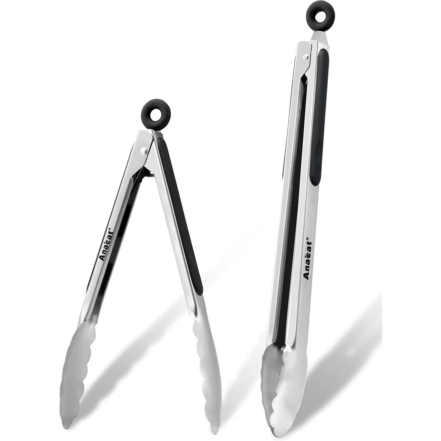 2 Pcs Stainless - Black
