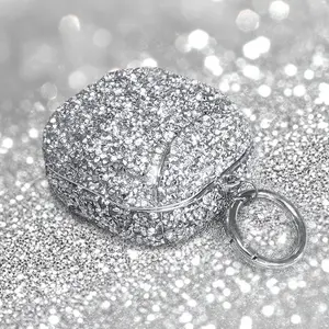 Suitable for Samsung Buds Live Buds2 Buds Pro Buds2 Pro Buds FE Buds3 Buds3 Pro Universal Lightweight Electroplated Rhinestone Shockproof Earphone Protective Case, Scratch Resistant, Anti-Friction, Damage-Free Protection