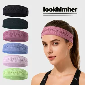 Breathable Sweat Absorbing Yoga Headband, 1 CountHigh Elasticity Hair Band for Women & Men, SportsHeadband for Outdoor Cycling Running Fitness, SweatWicking Headband, Workout Headband