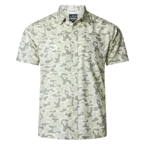 Fly Shirt - Performance lightweight short sleeve button up with vented mesh back and hidden sunglass cleaner