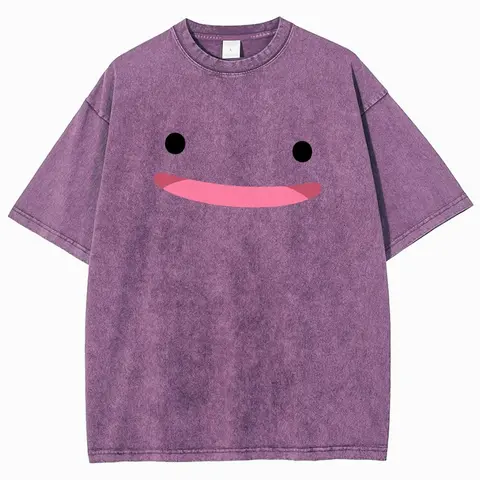 Unisex cute and soft emoji with silly smiling faces for Instagram pocket Graphict Washed T-Shirt Personalized Pattern Y2k Clothing Round Neck Washed T-Shirt,Women's Clothing 100% Cotton, Menswear, Top, Vintage Style,Summer Casual Oversized