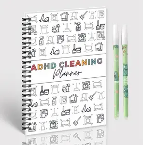 Cleaning Planner,Household Cleaning Planner, Daily, Weekly And Monthly House Cleaning Schedule And Checklist, Kitchen Bathroom Bedroom Specific Cleaning Schedules office accessories  bookish things summervibes