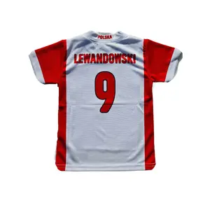 INFANT/KIDS/YOUTH Polska Robert Lewandowski #9 Replica World Cup 2022 Jersey Made in Poland