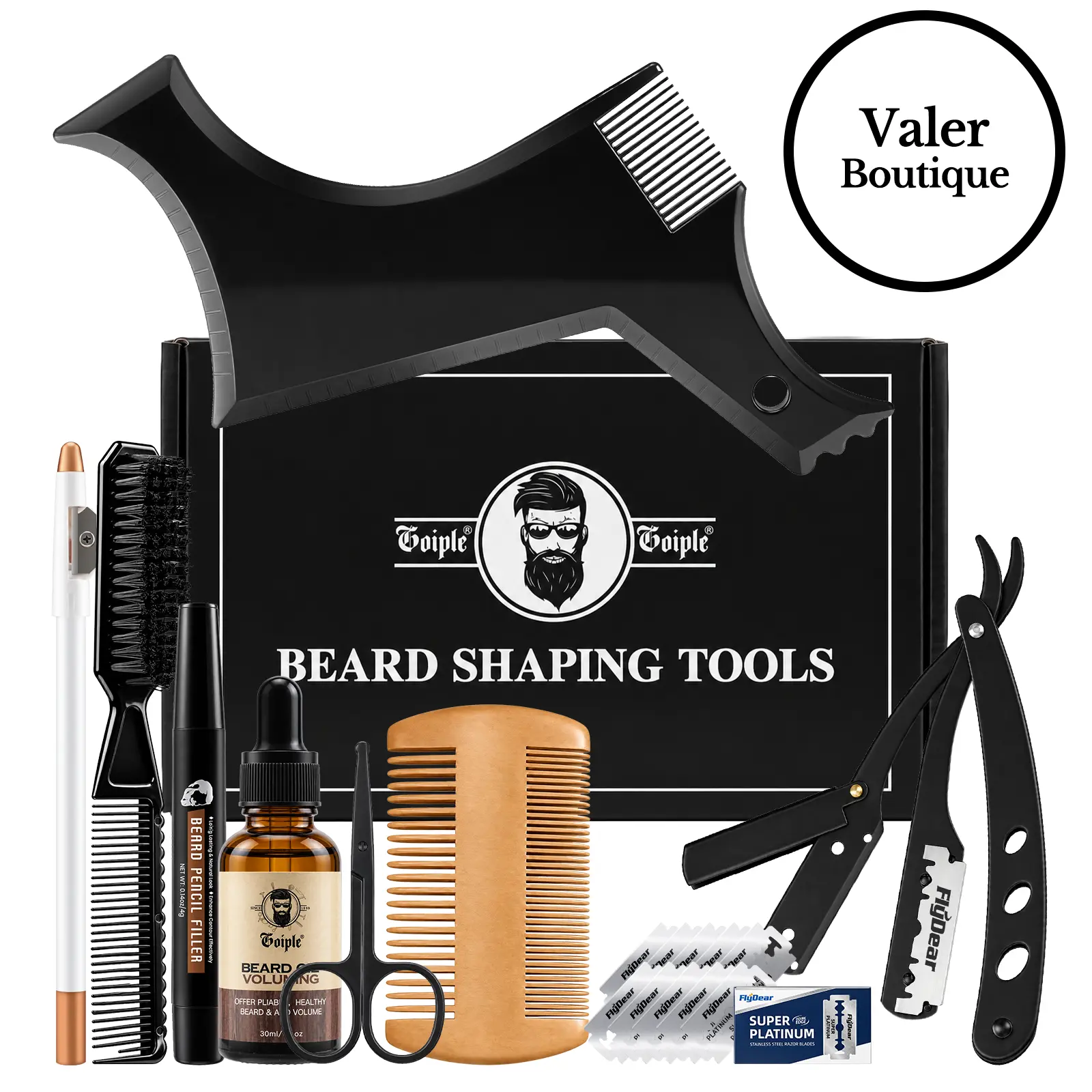 Beard Shaper Kit for Men – Professional Beard Styling & Grooming Tools | The Perfect Gift for Boyfriend, Husband Beard Shaper Kit for Men – Professional Beard Styling & Grooming Tools | The Perfect Gift for Boyfriend, Husband