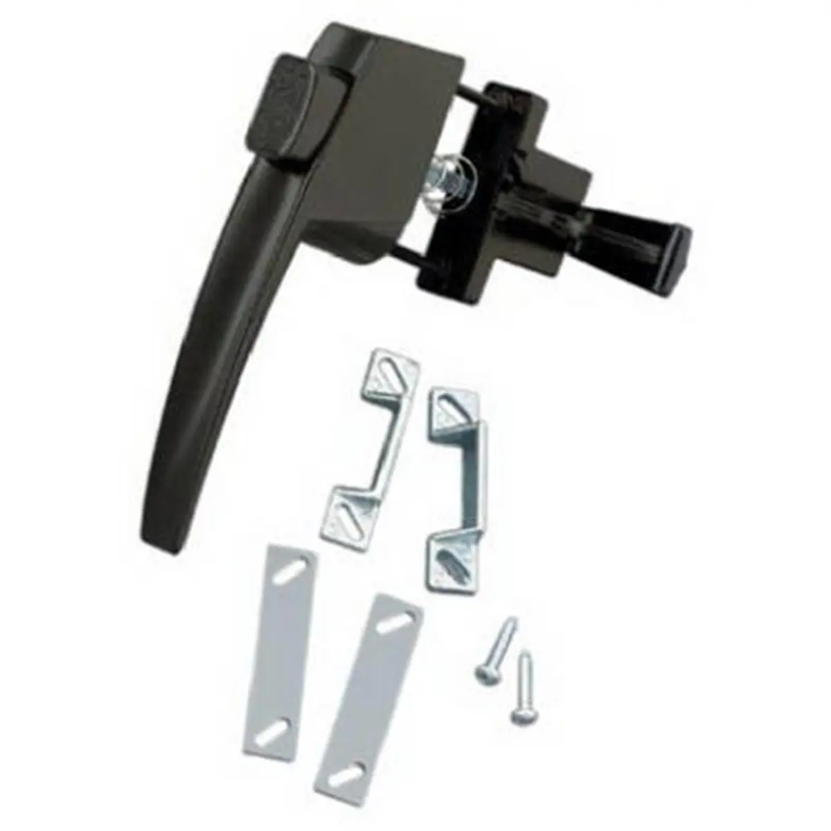 212 MAIN VF333FB Adjustable Free Hanging Handle Push Button Latch Door Hardware - Florida Bronze, Fits Outswing Wood/Metal Doors, Includes Shims