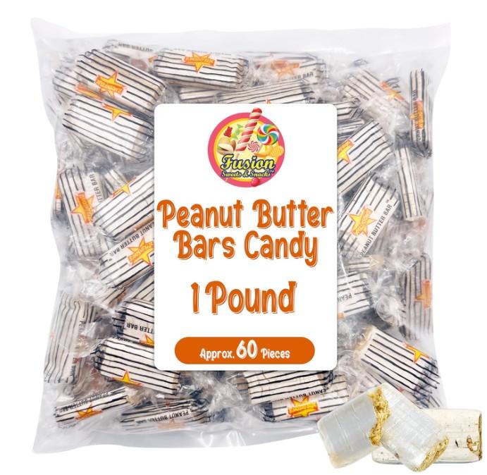Atkinson's Peanut Butter Candy Bars | 1 Pound Bag - Approx. 60 Count | Individually Wrapped