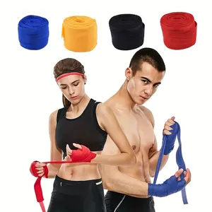 2.5m Durable Premium Boxing Bandage for Wrist Support - Kickboxing, MMA & Muay Thai Training - Polyester Fitness Gear
