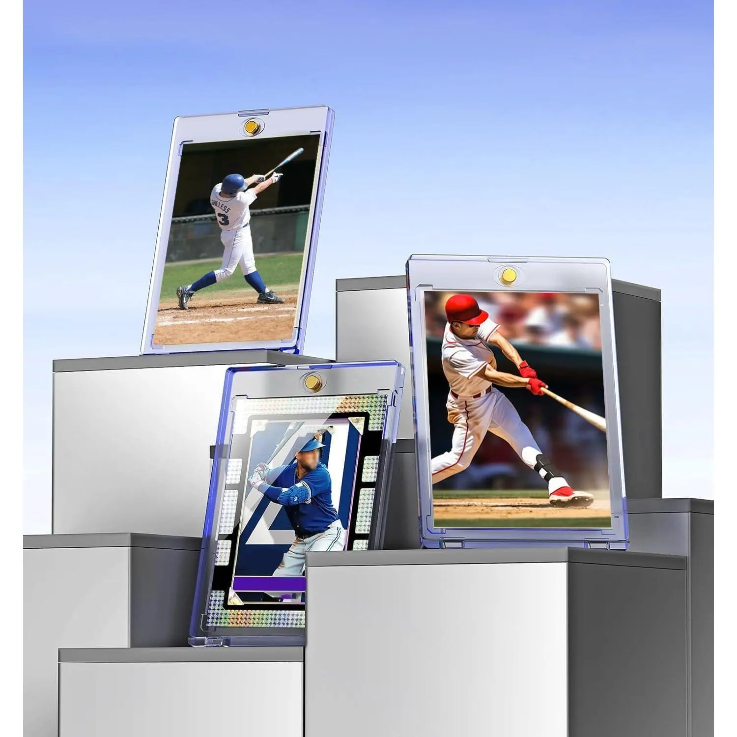 サプライ・アクセサリ・グッズ Japan National Football Team Card Sleeve UV400 Protection, Magnetic Card Holder 35pt, Premium Acrylic Hard