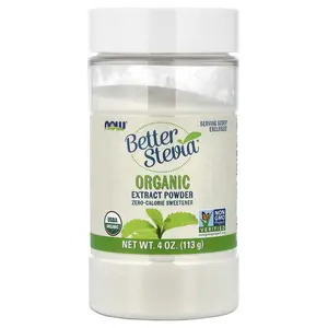 NOW Foods Better Stevia®, Organic Extract Powder, 4 oz (113 g) NOW Foods Better Stevia®, Organic Extract Powder, 4 oz (113 g)