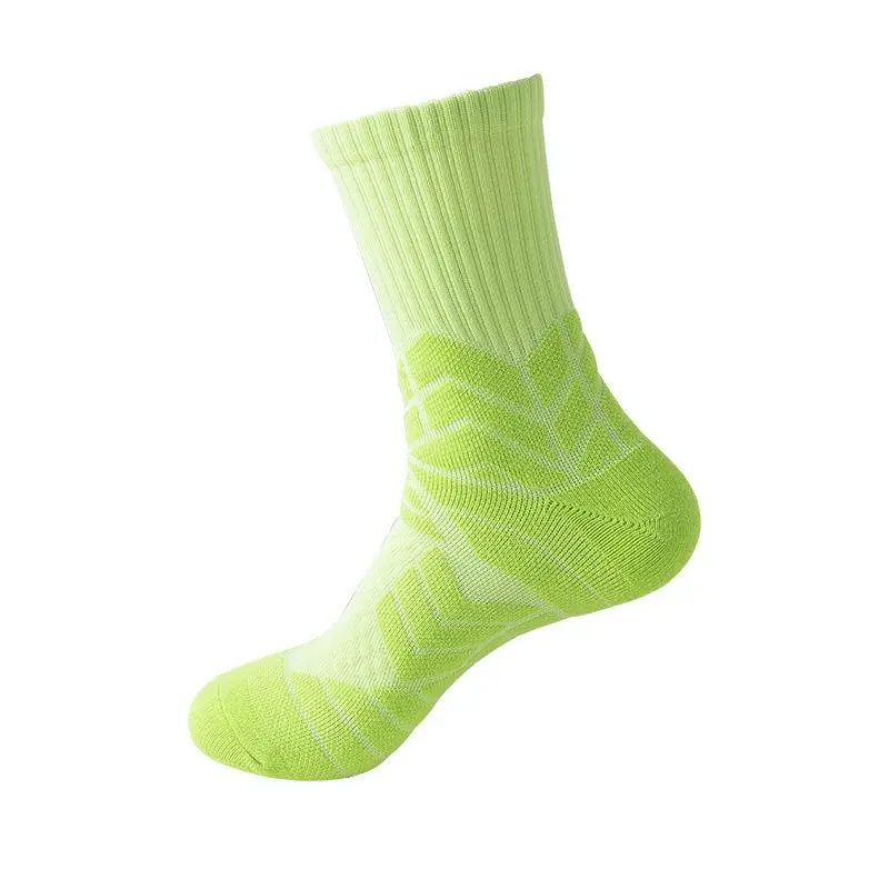 JILIDAKE Men's All-Seasons Athletic Running Socks, 9-Pair Bulk Solid-Color Mid-Calf Cotton-Poly Blend, Anti-Sweat Mesh, Wear-Resistant, Machine Washable for Running