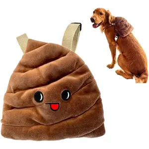Cute Korean Style Dog Harness Backpack for Small to X-Large Dogs, Outdoor Puppy Backpack Bag with Poop Dispenser (Extra Large)