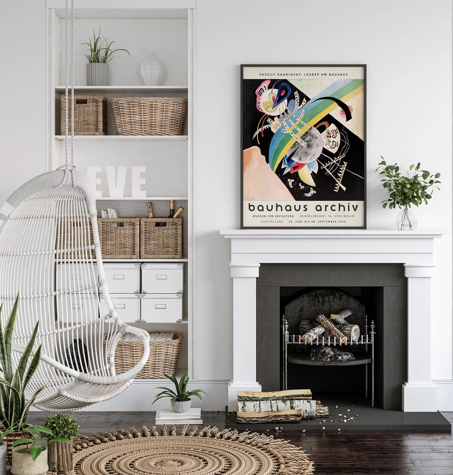 Circles on Black by Wassily Kandinsky Exhibition Poster