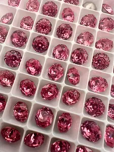 Luxe 8mm Rose Cut Foiled Pointed Back Rhinestones for Nails Arts and DIY