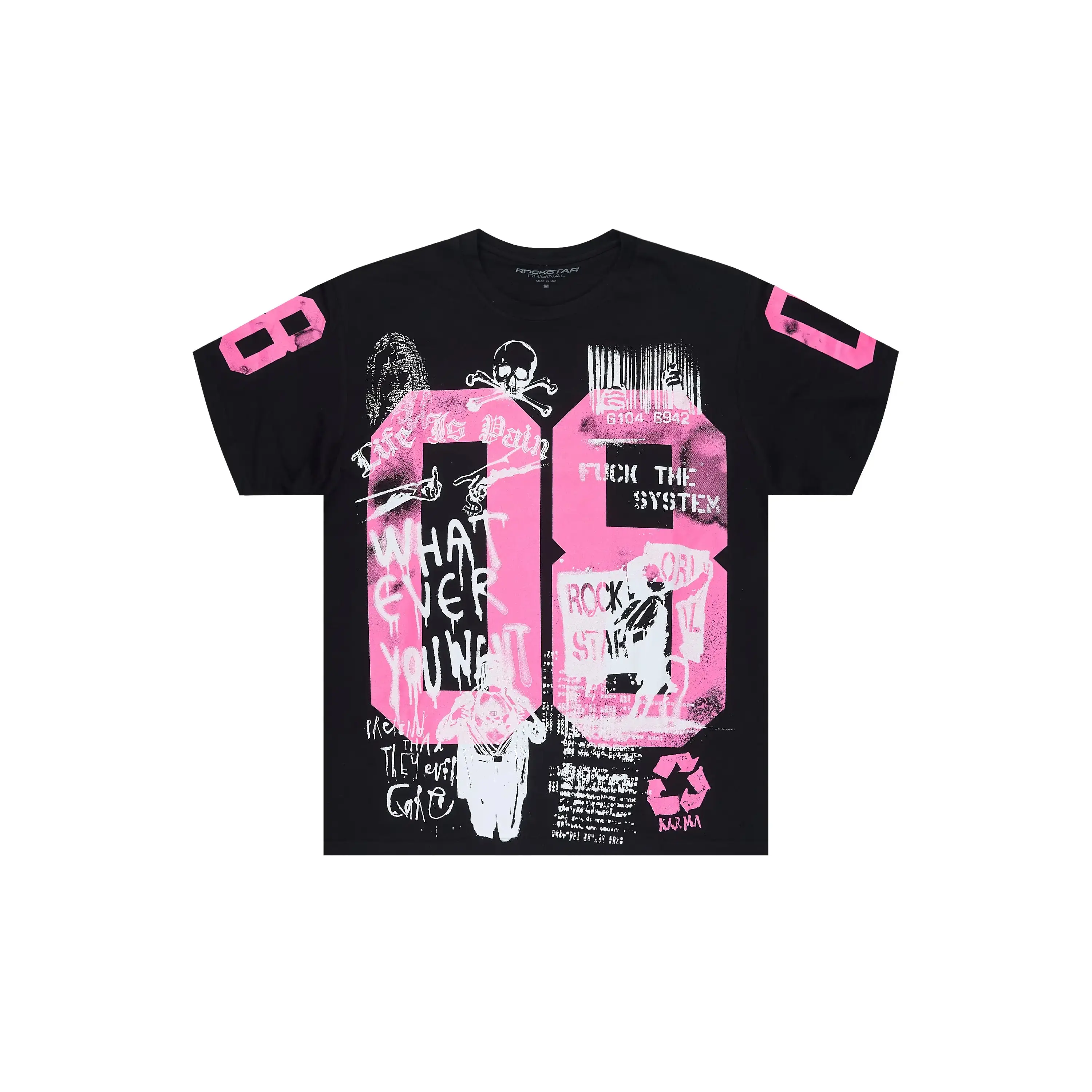 Kammile 3.0 Black/Pink Oversized T-Shirt