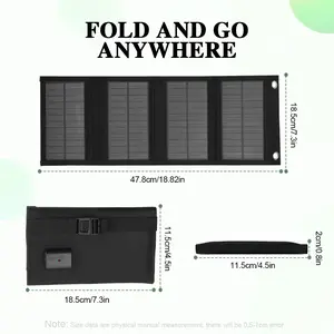 Portable Foldable Folding Solar Panel Monocrystalline Solar Panels Usb 24V Charger Outdoor Camping Waterproof