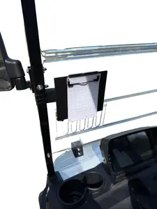 KC Custom Golf Supply Scorecard Holder and Mount - Plastic Clipboard with Mounting Zip-Ties for Golf Carts & Custom Steering Wheels