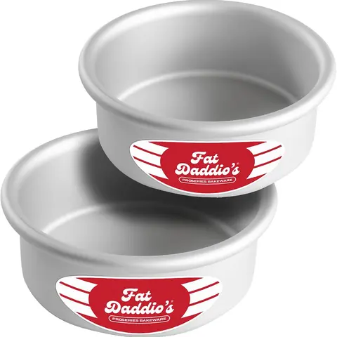 Fat Daddio's Anodized Aluminum Round Cake Pans - All Sizes
