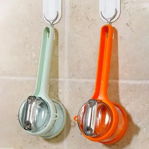 2pcs Multifunctional Fruit and Vegetable Peeler with Storage Box - Sawtooth Blade, Food-Safe PET Material, Suitable for Kitchen andormitory Use