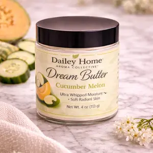 Dailey Home Aroma Collective Cucumber Melon Dream Butter Ultra Whipped Moisture for Dry Skin 4 oz Handmade in Poplar Bluff Missouri USA