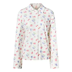 Women's TENCEL Lyocell Pajama Shirt - Soft, Stretchy Loungewear Top with Pocket - Djerf Avenue Pajamas