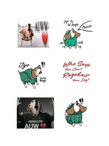 Fat Dog Sticker Sheet