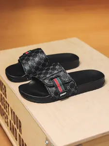 Men's Print Slippers, Non-Slip and Comfortable, Suitable for Indoor and Outdoor, Lightweight Casual Summer Footwear
