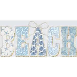 Beach Pearl - Beach Design - Sumemr Design - DTF Transfers - Direct to Film Transfer - THIS IS NOT A T-Shirt or Digital product