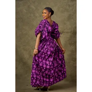 Exaggerated Gala Dress - Purple
