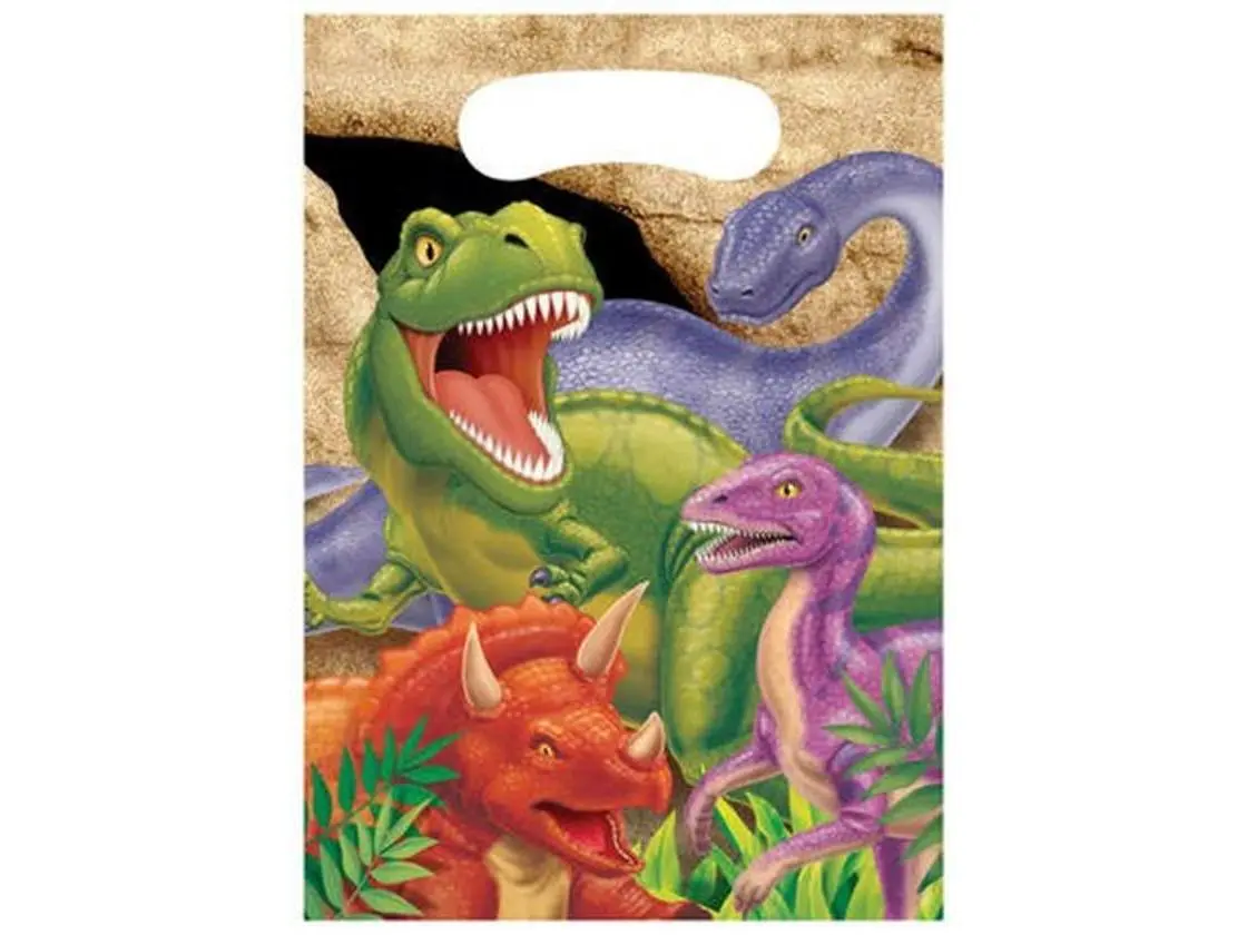 Hoffmaster Group 085012 Dino Blast Loot Bags - 8 per Case - Case of 12