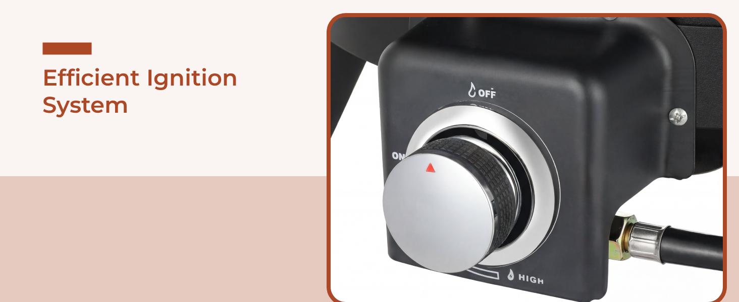 Arlopu 24''Propane Fire Pit,58,000 BTU Portable Smokeless Firebowl with Self Igniter,Cover,Lava Rocks,Gas Cylinder Holder for Camping，Outdoor Living,Patio,Backyard,Tailgating