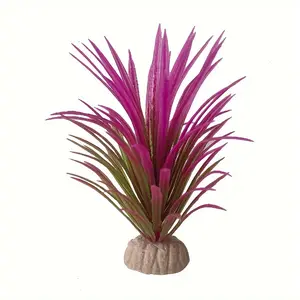A pieces of plastic aquatic plants for aquariums - Realistic aquatic plant fish tank decoration, suitable for fish habitats, aquarium landscape decoration, suitable for fish tanks, aquariums