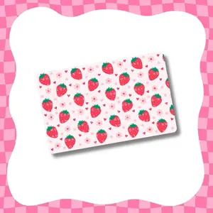 Strawberries Card Skin - Super Cute & Durable Vinyl Sticker- Water-Resistant & Versatile for Various Card Sizes