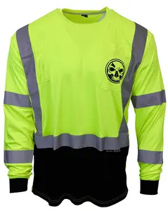 Premium, Class 3 Branded Hi-Vis Long Sleeve T-Shirt