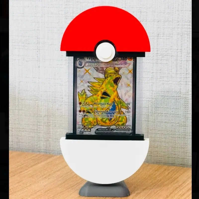 Pokeball Card Holder, Ideal for displaying Pokemon cards - TikTok Shop